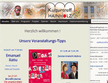 Tablet Screenshot of kulturtreffhainholz.de